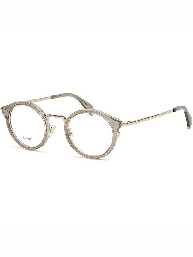 Glasses Frame CL50001U 048 Transparent Gray Round Soltex Gold - CELINE - BALAAN 7