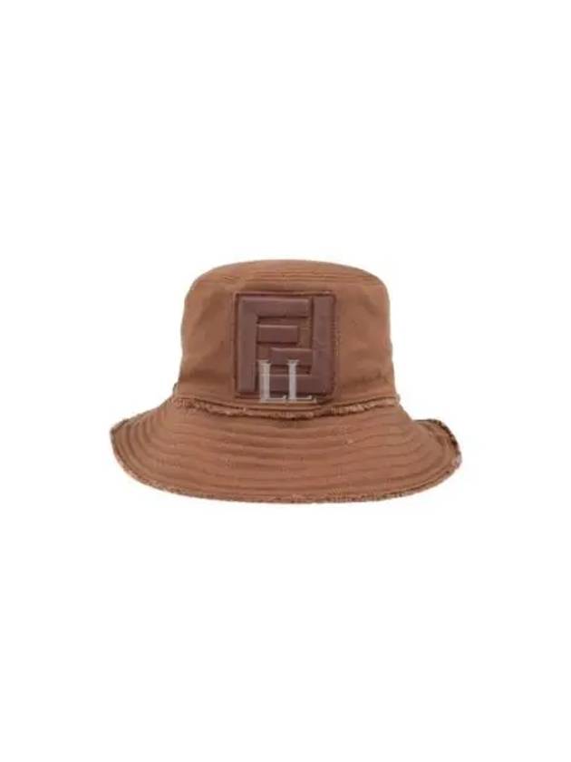 Logo Patch Bucket Hat Brown - FENDI - BALAAN 2