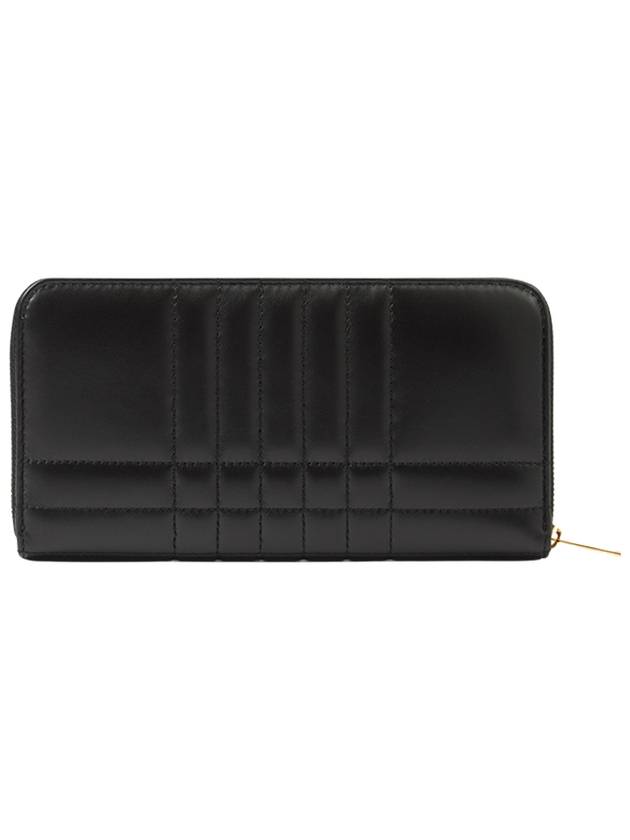 Quilted Leather Lola Ziparound Wallet Black Light Gold - BURBERRY - BALAAN 3