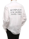 Back Logo Over Long Sleeve Shirt White - GIVENCHY - BALAAN 5