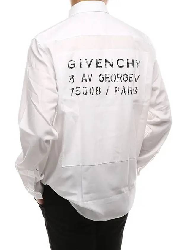 Bag Logo Over Long Sleeve Shirt White - GIVENCHY - BALAAN 5