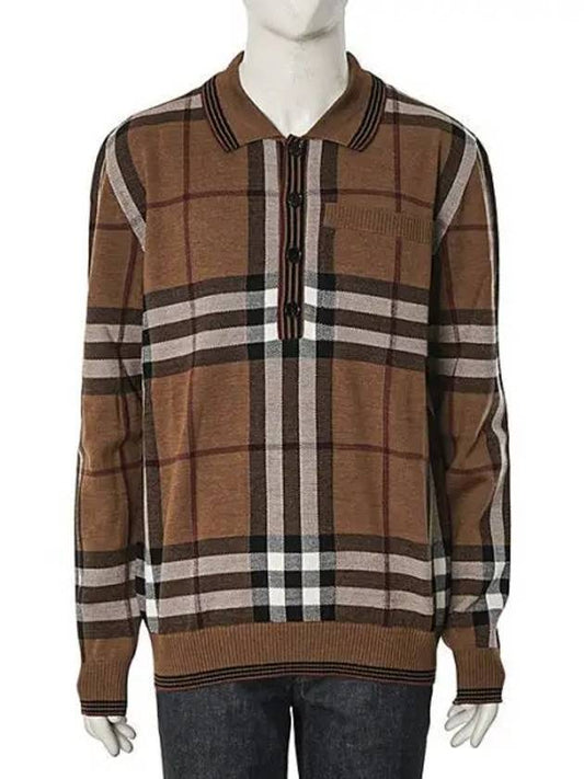 Check polo men s sweater 4563944 1021886 - BURBERRY - BALAAN 1