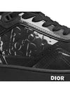 B27 Oblique Gravity Leather Low Top Sneakers Black - DIOR - BALAAN 7