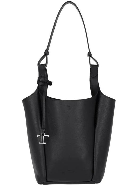 Leather Small Bucket Bag Black - TOD'S - BALAAN 2