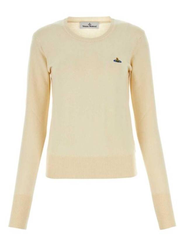 ORB Logo Knit Top White - VIVIENNE WESTWOOD - BALAAN 2