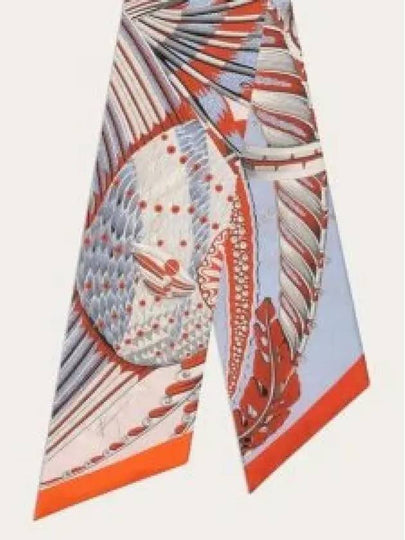 Fish Print Silk Scarf Orange - SALVATORE FERRAGAMO - BALAAN 2