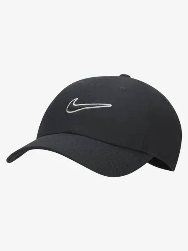 Club Unstructured Swoosh Ball Cap Black - NIKE - BALAAN 2