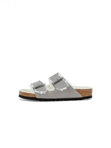 ARIZONA shearling sandals gray 271020 - BIRKENSTOCK - BALAAN 1