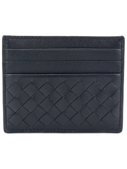 Intrecciato Weaving Card Wallet Navy - BOTTEGA VENETA - BALAAN 2