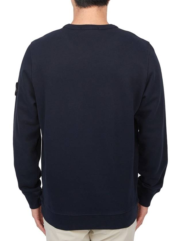 Wappen Patch Crew Neck Cotton Sweatshirt Navy - STONE ISLAND - BALAAN 4