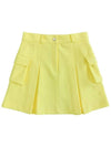 Vivid Cargo Skirt YELLOW - MONBIRDIE GOLF - BALAAN 2