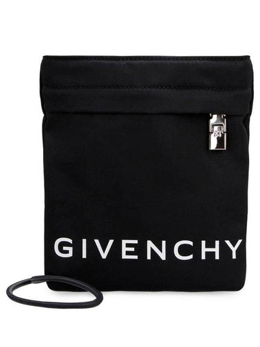 Logo Nylon Pouch Cross Bag Black - GIVENCHY - BALAAN 1