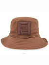 Logo Patch Bucket Hat Brown - FENDI - BALAAN 2