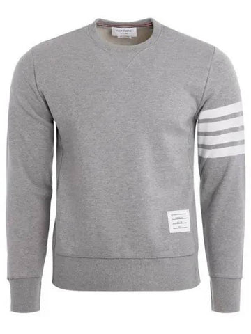 Diagonal armband slit gray sweatshirt 271284 - THOM BROWNE - BALAAN 1