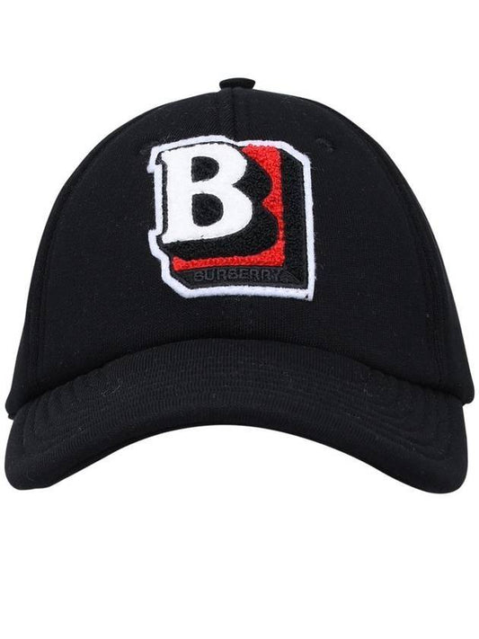 TB Logo Patch Ball Cap Black - BURBERRY - BALAAN.