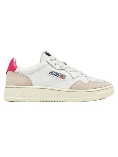 Medalist Suede Pink Tab Low Top Sneakers White - AUTRY - BALAAN 2