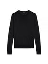 Regal Wool Crew Neck Knit Top Black - THEORY - BALAAN 2