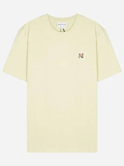 Fox Head Patch Classic Short Sleeve T-Shirt Yellow - MAISON KITSUNE - BALAAN 2