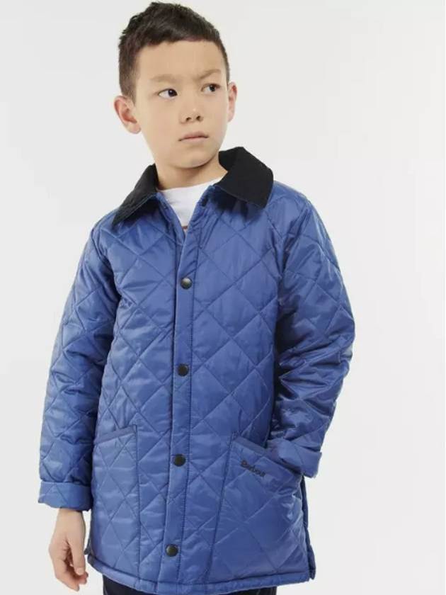 Kids Quilted Jacket CQU0047 Blue L 10 11Y XL 12 13Y - BARBOUR - BALAAN 1