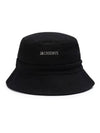 Le Bob Gadjo Bucket Hat Black - JACQUEMUS - BALAAN 2