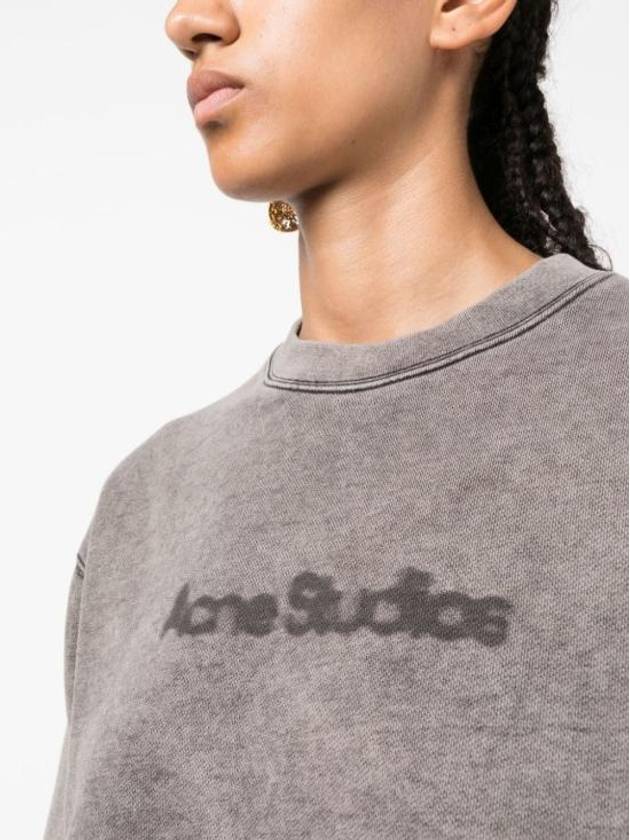 Logo Print Sweatshirt Faded Grey - ACNE STUDIOS - BALAAN 3