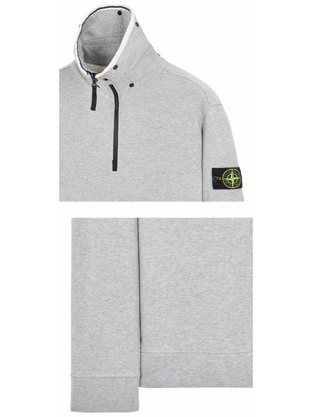 Men's Logo Wappen Sweatshirt Melange Grey - STONE ISLAND - BALAAN 6