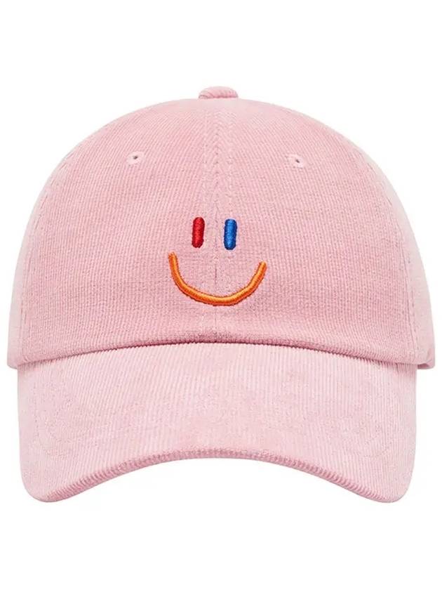 LaLa Corduroy Ball Cap Pink - LALA SMILE - BALAAN 3