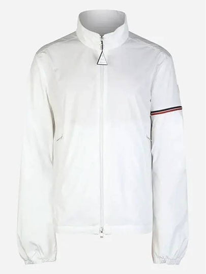 Ruinette Logo Patch Nylon Zip Up Jacket White - MONCLER - BALAAN 2