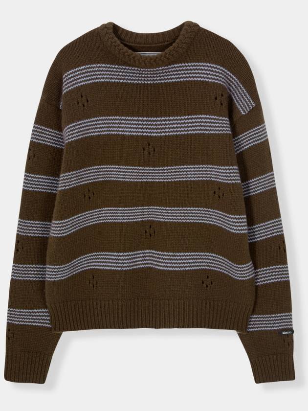 Punching Stripe Sweater Brown - KINETO - BALAAN 3