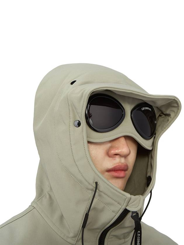 Men's Shell R Drawstring Goggle Hooded Jacket Sage - CP COMPANY - BALAAN 8