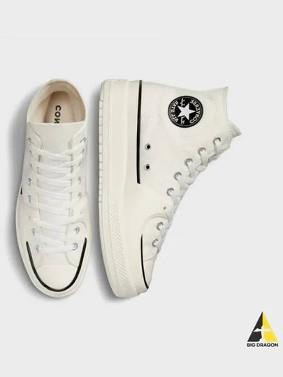 Chuck Taylor All Star Construct Vintage White VINTAGEwhiteBLACK - CONVERSE - BALAAN 1