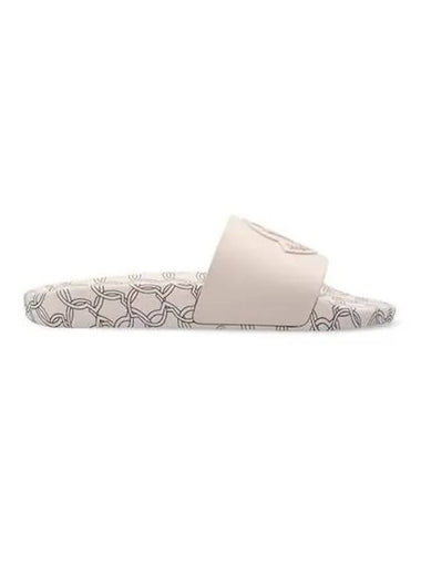 Slippers Women Raised Logo Cream - MONCLER - BALAAN 1