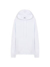 Big Logo Print Overfit Cotton Hoodie White - MSGM - BALAAN.