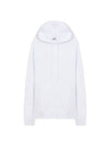 Big Logo Print Overfit Cotton Hoodie White - MSGM - BALAAN 1