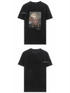 Wrap Curls 1 Print Short Sleeve T-Shirt Black - NEIL BARRETT - BALAAN 6