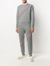 Men's RWB Three Stripe Sweat Jogger Track Pants Grey - THOM BROWNE - BALAAN 4