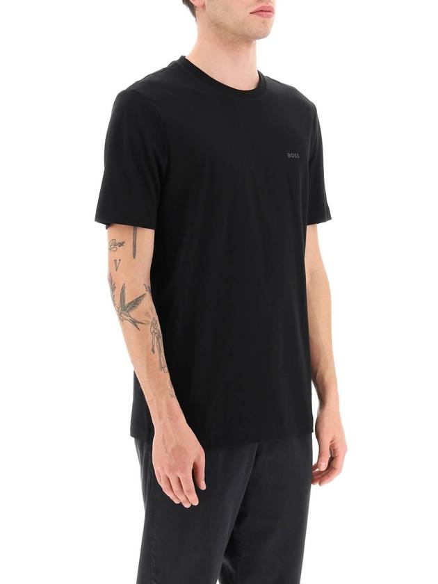 Short Sleeve T-Shirt 50468347 001 Black - HUGO BOSS - BALAAN 3