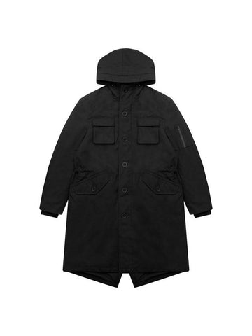 Men's Variant Fishtail Parka Black SW22ICO04BK - SOLEW - BALAAN 1