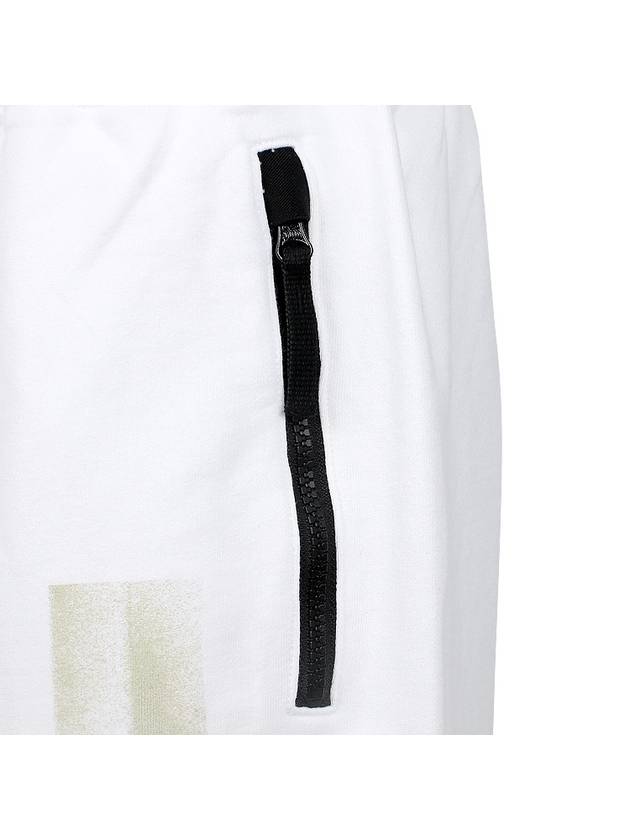 Compass Print Shorts White - STONE ISLAND - BALAAN 8