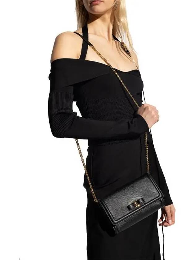 Vara Bow Mini Shoulder Bag Black - SALVATORE FERRAGAMO - BALAAN 10