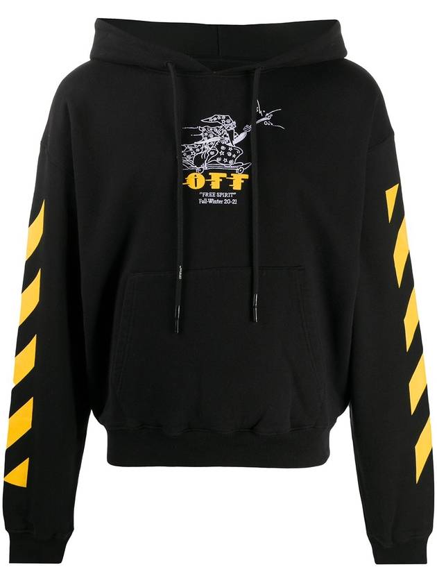 Men's Free Wizard Hoodie Black - OFF WHITE - BALAAN 3