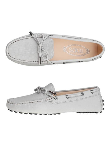 Women's Gommino Laceto Driving Shoes Grey - TOD'S - BALAAN.