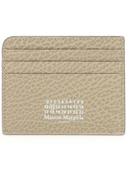 Stitch Number Logo Card Wallet Beige - MAISON MARGIELA - BALAAN 2