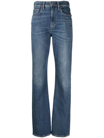 High Rise Straight Jeans Blue - POLO RALPH LAUREN - BALAAN 1