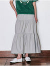 Cancan Long Skirt Gray - CORCA - BALAAN 1