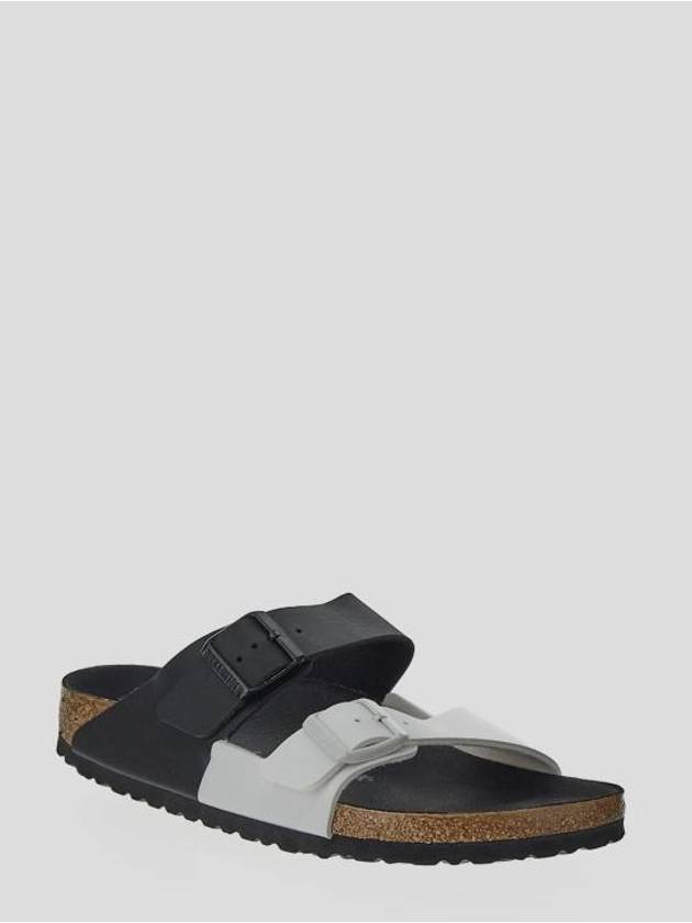 Arizona Split Slippers Black White - BIRKENSTOCK - BALAAN 3