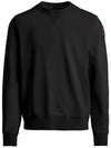 Caleb Basic Logo Patch Sweatshirt Black - PARAJUMPERS - BALAAN 2