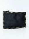 Rockstud Clutch Bag Black - VALENTINO - BALAAN 3