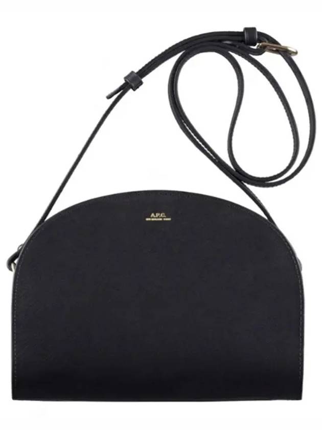 Women's Demil Lune Half Moon Shoulder Cross Bag Black - A.P.C. - BALAAN 2