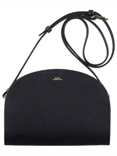 Women's Demil Lune Half Moon Shoulder Cross Bag Black - A.P.C. - BALAAN 2